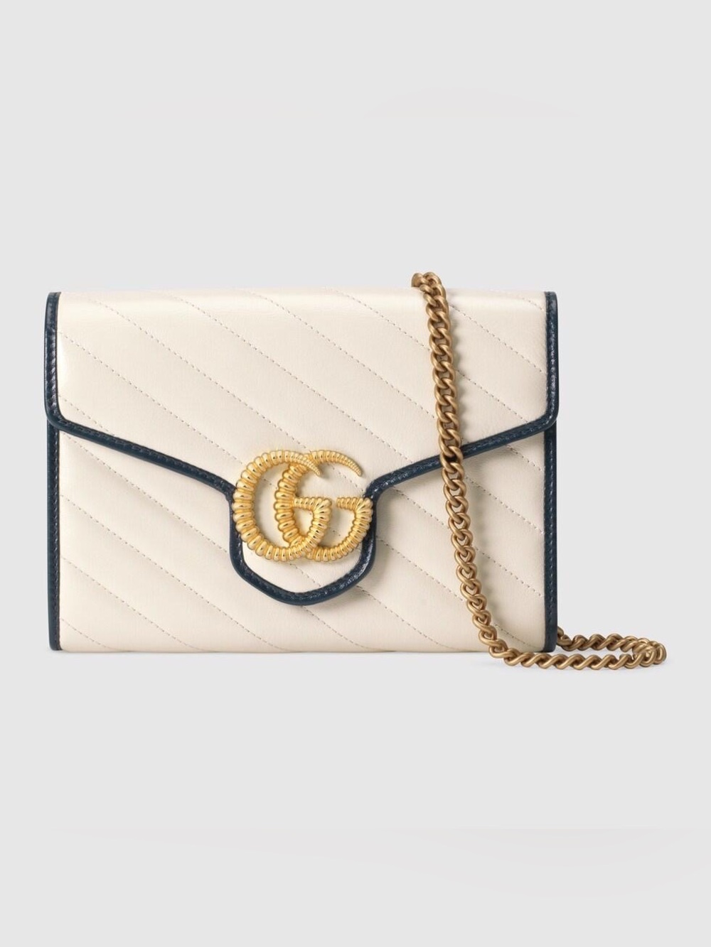 Gucci GG MARMONT Wallet on Chain Cream brand new authentic duster and box